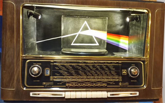 Diorame Pink Floyd mit Bühnenbild